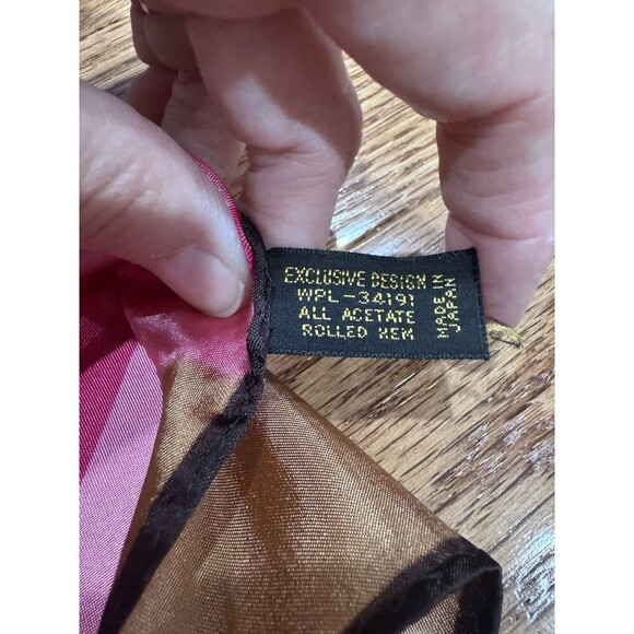 Vintage Exclusive Design Abstract Geometric Art Scarf 31”X31”‎ Acetate Retro - Picture 2 of 6